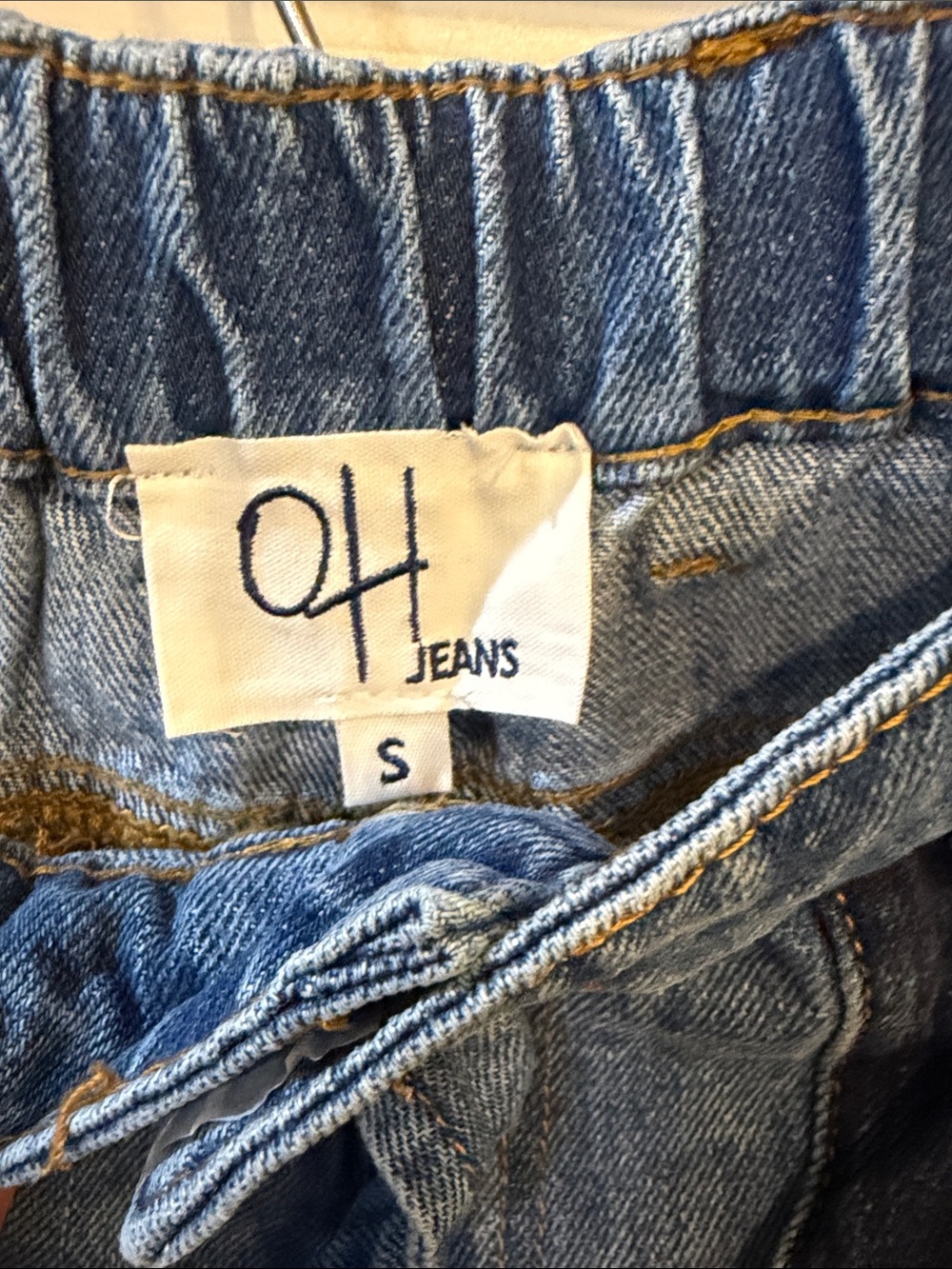 Oli & Hali NWT Blue Faded UPSIDE DOWN POCKETS Patchwork Wide-Leg Jeans - Picture 2 of 13